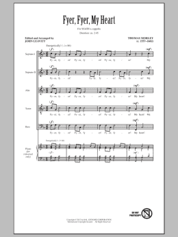 page one of Fyer, Fyer, My Heart (SATB Choir)