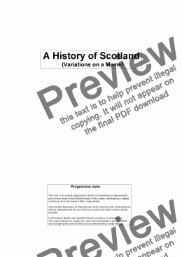 page one of A History of Scotland
