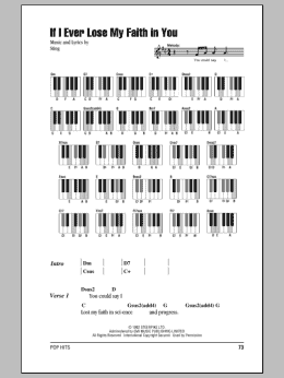 page one of If I Ever Lose My Faith In You (Piano Chords/Lyrics)