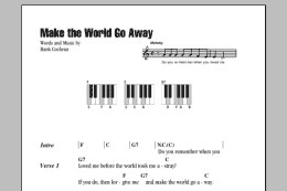 page one of Make The World Go Away (Piano Chords/Lyrics)