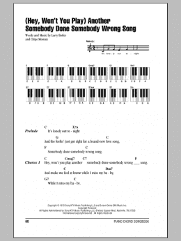 page one of (Hey, Won't You Play) Another Somebody Done Somebody Wrong Song (Piano Chords/Lyrics)
