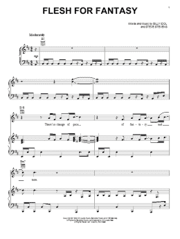 page one of Flesh For Fantasy (Piano, Vocal & Guitar Chords (Right-Hand Melody))