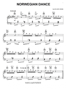 page one of Norwegian Dance (Piano Solo)
