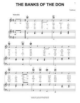 page one of The Banks Of The Don (Piano, Vocal & Guitar Chords (Right-Hand Melody))