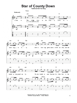 page one of Star Of County Down (Solo Guitar)