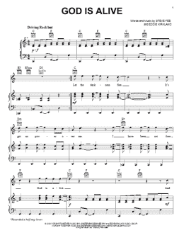 page one of God Is Alive (Piano, Vocal & Guitar Chords (Right-Hand Melody))