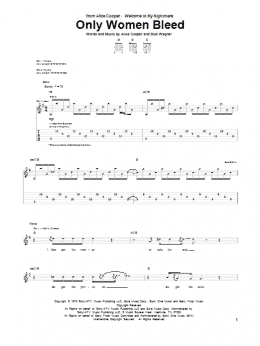 page one of Only Women Bleed (Guitar Tab)