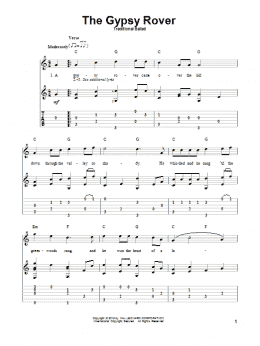 page one of The Gypsy Rover (Solo Guitar)