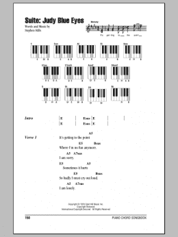 page one of Suite: Judy Blue Eyes (Piano Chords/Lyrics)