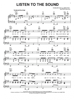 page one of Listen To The Sound (Piano, Vocal & Guitar Chords (Right-Hand Melody))