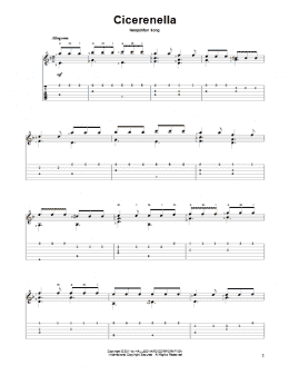 page one of Cicerenella (Solo Guitar)