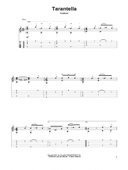 page one of Tarantella (Solo Guitar)