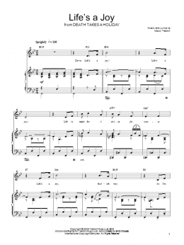 page one of Life's A Joy (Piano, Vocal & Guitar Chords (Right-Hand Melody))