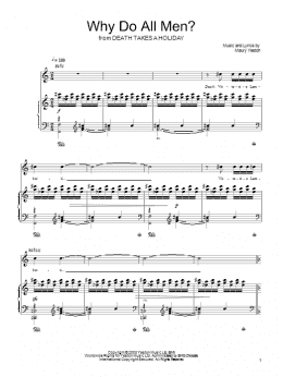 page one of Why Do All Men? (Piano, Vocal & Guitar Chords (Right-Hand Melody))