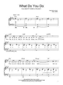page one of What Do You Do (Piano, Vocal & Guitar Chords (Right-Hand Melody))