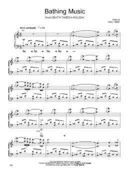 page one of Bathing Music (Piano, Vocal & Guitar Chords (Right-Hand Melody))