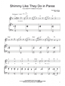 page one of Shimmy Like They Do In Paree (Piano, Vocal & Guitar Chords (Right-Hand Melody))