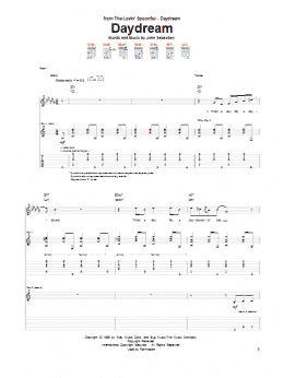 page one of Daydream (Guitar Tab)