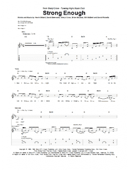 page one of Strong Enough (Guitar Tab)