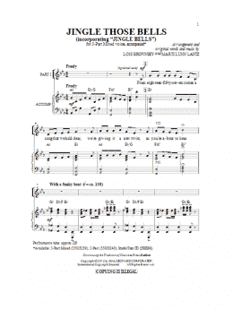 page one of Jingle Those Bells (3-Part Mixed Choir)