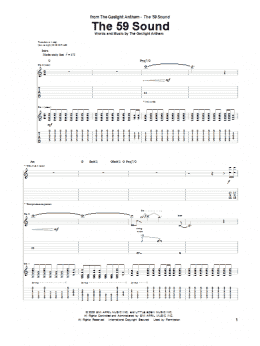 page one of The 59 Sound (Guitar Tab)