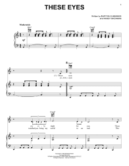 page one of These Eyes (Piano, Vocal & Guitar Chords (Right-Hand Melody))