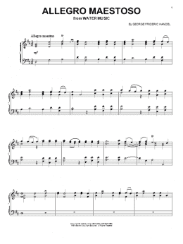 page one of Allegro Maestoso (Piano, Vocal & Guitar Chords (Right-Hand Melody))