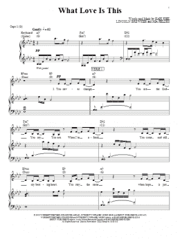 page one of What Love Is This (Piano, Vocal & Guitar Chords (Right-Hand Melody))