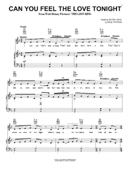page one of Can You Feel The Love Tonight (from The Lion King) (Piano, Vocal & Guitar Chords (Right-Hand Melody))