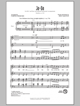 page one of Ja-Da (SSA Choir)