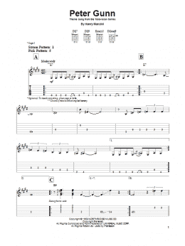 page one of Peter Gunn Theme (Easy Guitar Tab)