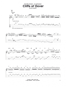 page one of Cliffs Of Dover (Guitar Tab)