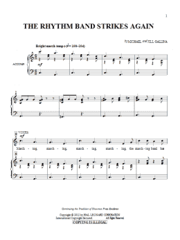 page one of The Rhythm Band Strikes Again (Choir)