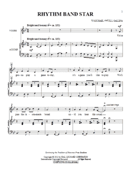 page one of Rhythm Band Star (Choir)