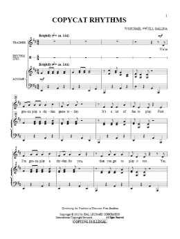page one of Copy Cat Rhythms (Choir)