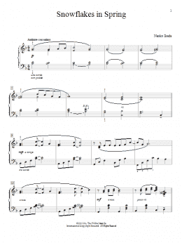 page one of Snowflakes In Spring (Educational Piano)