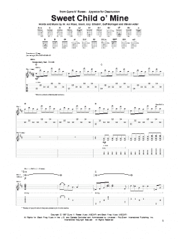 page one of Sweet Child O' Mine (Guitar Tab)
