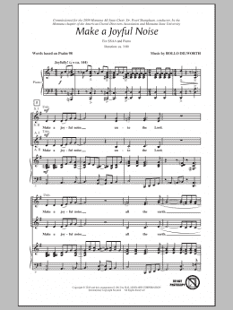 page one of Make A Joyful Noise (SSA Choir)