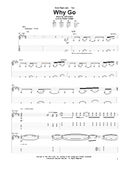 page one of Why Go (Guitar Tab)