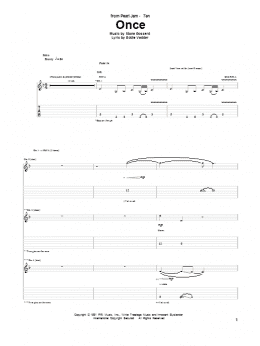 page one of Once (Guitar Tab)