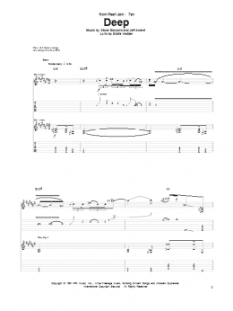 page one of Deep (Guitar Tab)