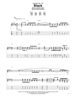 page one of Black (Guitar Tab)