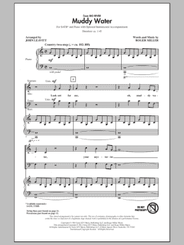 page one of Muddy Water (SATB Choir)