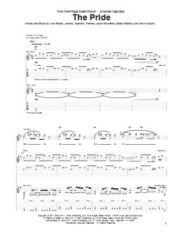 page one of The Pride (Guitar Tab)