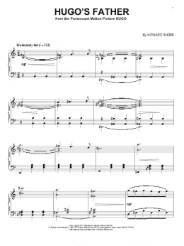 page one of Hugo's Father (Piano Solo)