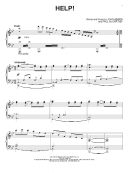 page one of Help! (Piano Solo)