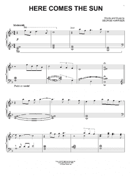 page one of Here Comes The Sun (Piano Solo)