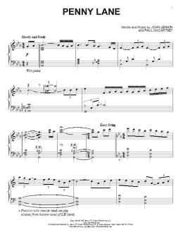 page one of Penny Lane (Piano Solo)