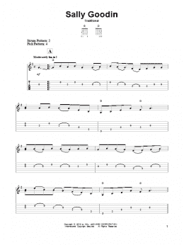 page one of Sally Goodin (Easy Guitar Tab)
