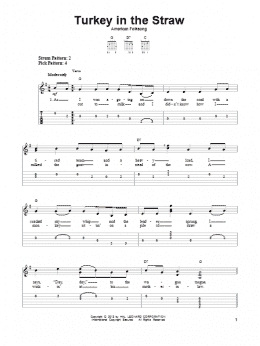 page one of Turkey In The Straw (Easy Guitar Tab)